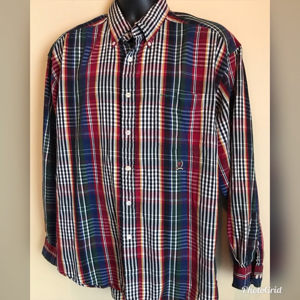 Tommy Hilfiger Plaid Button Down Long sleeve shirt